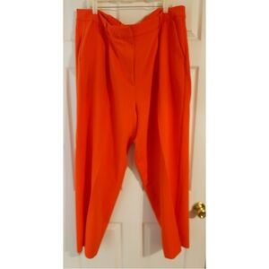Old Navy Bright Orange Wide-Leg High-Waist Pants